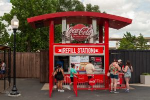 Gotham City Refresh Station at Six Flags Over Texas