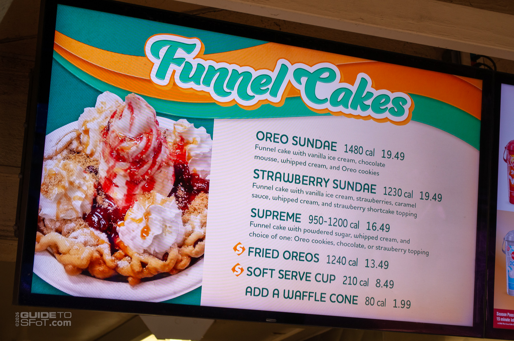Red River Funnel Cakes menu