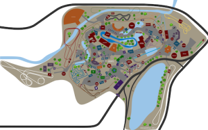 Six Flags Over Texas Map thumbnail
