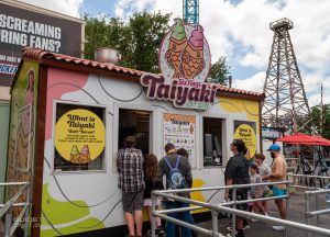 Taiyaki stand at Six Flags Over Texas