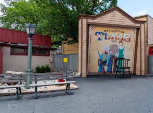 Restrooms in the Texas section of Six Flags Over Texas