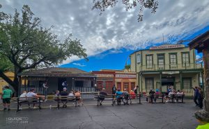 Texas Street entertainment venue at Six Flags Over Texas