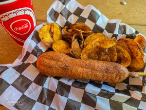 Meal from Texas Corn Dogs