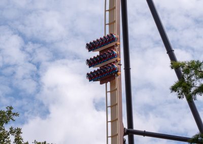 Test train speeds down the first drop
