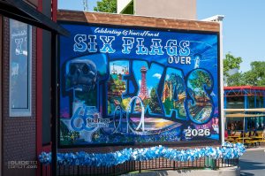 USA section photo op mural
