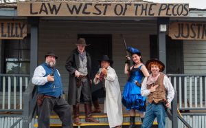 The crew of the park favorite Texas Justice show