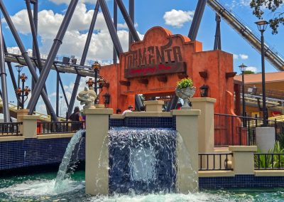 Tormenta kept the old Conquistador fountains around it