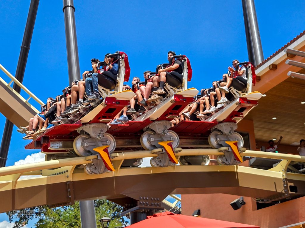 Tormenta Train exiting the station