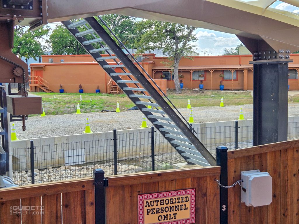 Six Flags Over Texas railroad construction