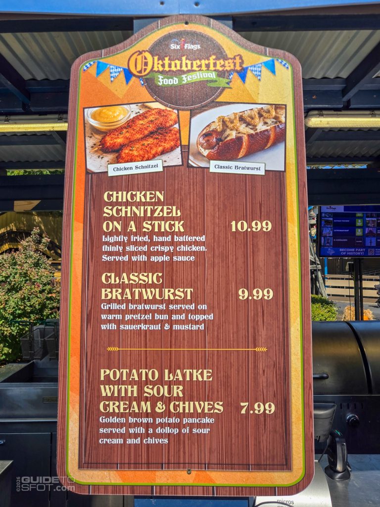 Oktoberfest 2026 Menu Oktoberfest 2026 Food Menu - Savory Options